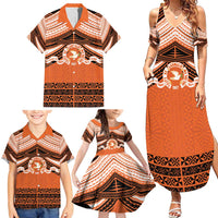Personalised Tonga Tailulu College Family Matching Summer Maxi Dress and Hawaiian Shirt Polynesian Ngatu Tribal