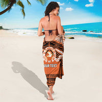 Personalised Tonga Tailulu College Sarong Polynesian Ngatu Tribal