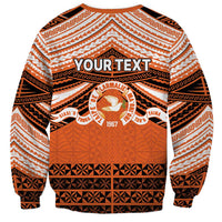 Personalised Tonga Tailulu College Sweatshirt Polynesian Ngatu Tribal LT9 - Polynesian Pride