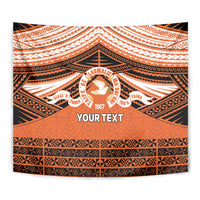 Personalised Tonga Tailulu College Tapestry Polynesian Ngatu Tribal