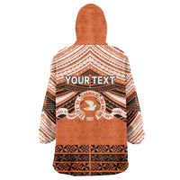 Personalised Tonga Tailulu College Wearable Blanket Hoodie Polynesian Ngatu Tribal