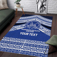 Personalised Tonga Taufa'ahau Pilolevu College Area Rug Polynesian Ngatu Tribal