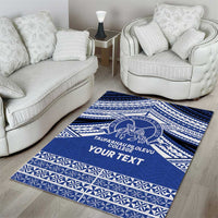Personalised Tonga Taufa'ahau Pilolevu College Area Rug Polynesian Ngatu Tribal
