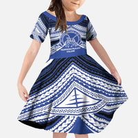 Personalised Tonga Taufa'ahau Pilolevu College Family Matching Long Sleeve Bodycon Dress and Hawaiian Shirt Polynesian Ngatu Tribal