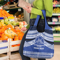Personalised Tonga Taufa'ahau Pilolevu College Grocery Bag Polynesian Ngatu Tribal LT9 - Polynesian Pride