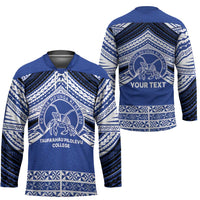 Personalised Tonga Taufa'ahau Pilolevu College Hockey Jersey Polynesian Ngatu Tribal LT9 - Polynesian Pride
