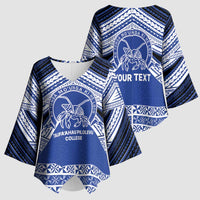 Personalised Tonga Taufa'ahau Pilolevu College Kimono Sleeve Blouse Polynesian Ngatu Tribal LT9 - Polynesian Pride