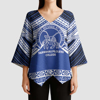 Personalised Tonga Taufa'ahau Pilolevu College Kimono Sleeve Blouse Polynesian Ngatu Tribal LT9 - Polynesian Pride