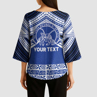 Personalised Tonga Taufa'ahau Pilolevu College Kimono Sleeve Blouse Polynesian Ngatu Tribal LT9 - Polynesian Pride