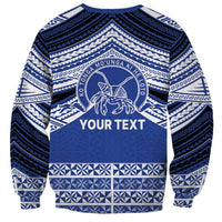 Personalised Tonga Taufa'ahau Pilolevu College Sweatshirt Polynesian Ngatu Tribal LT9 - Polynesian Pride
