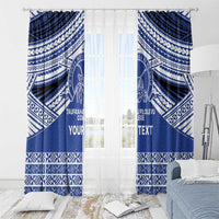 Personalised Tonga Taufa'ahau Pilolevu College Window Curtain Polynesian Ngatu Tribal LT9 - Polynesian Pride