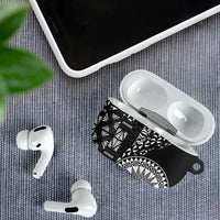Black Tongan Ngatu Fonulei Pattern AirPods Case LT9 - Polynesian Pride