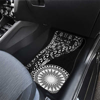 Black Tongan Ngatu Fonulei Pattern Car Mats LT9 - Polynesian Pride