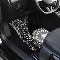 Black Tongan Ngatu Fonulei Pattern Car Mats LT9 - Polynesian Pride