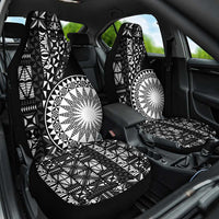 Black Tongan Ngatu Fonulei Pattern Car Seat Cover