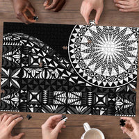 Black Tongan Ngatu Fonulei Pattern Puzzle LT9 - Polynesian Pride