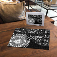 Black Tongan Ngatu Fonulei Pattern Puzzle LT9 - Polynesian Pride