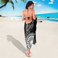 Black Tongan Ngatu Fonulei Pattern Sarong