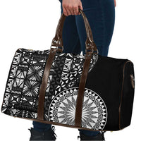 Black Tongan Ngatu Fonulei Pattern Travel Bag - Polynesian Pride