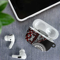 Red Tongan Ngatu Fonulei Pattern AirPods Case - Polynesian Pride