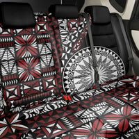 Red Tongan Ngatu Fonulei Pattern Back Car Seat Cover