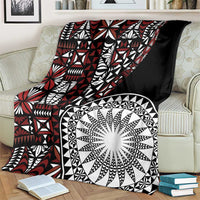 Red Tongan Ngatu Fonulei Pattern Blanket LT9 - Polynesian Pride