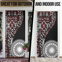 Red Tongan Ngatu Fonulei Pattern Door Cover LT9 - Polynesian Pride