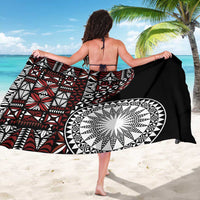Red Tongan Ngatu Fonulei Pattern Sarong