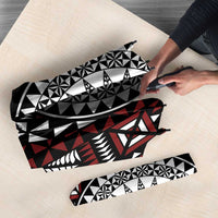 Red Tongan Ngatu Fonulei Pattern Umbrella LT9 - Polynesian Pride