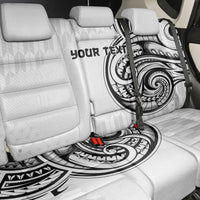 Hawaii and Japanese Culture Personalised Back Car Seat Cover With Polynesian Tribal Tattoo Style