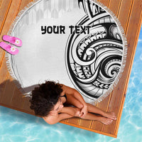 Hawaii and Japanese Culture Personalised Beach Blanket With Polynesian Tribal Tattoo Style LT9 - Polynesian Pride