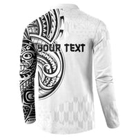 Hawaii and Japanese Culture Personalised Button Sweatshirt With Polynesian Tribal Tattoo Style LT9 - Polynesian Pride