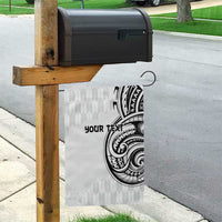 Hawaii and Japanese Culture Personalised Garden Flag With Polynesian Tribal Tattoo Style