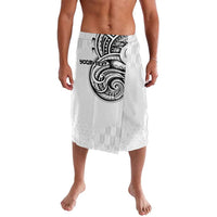 Hawaii and Japanese Culture Personalised Lavalava With Polynesian Tribal Tattoo Style LT9 White - Polynesian Pride
