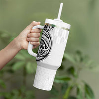 Hawaii and Japanese Culture Personalised Tumbler With Handle With Polynesian Tribal Tattoo Style