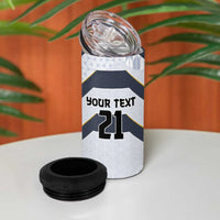Japan Pacific Rugby 2022-23 Custom 4 in 1 Can Cooler Tumbler Black Sakura Japanese Wave Pattern LT9 - Polynesian Pride