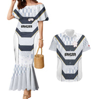 Japan Pacific Rugby 2022-23 Custom Couples Matching Mermaid Dress and Hawaiian Shirt Black Sakura Japanese Wave Pattern LT9 Black - Polynesian Pride