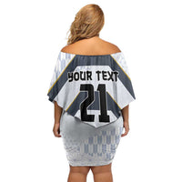Japan Pacific Rugby 2022-23 Custom Family Matching Off Shoulder Short Dress and Hawaiian Shirt Black Sakura Japanese Wave Pattern LT9 - Polynesian Pride