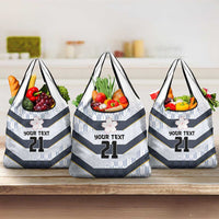 Japan Pacific Rugby 2022-23 Custom Grocery Bag Black Sakura Japanese Wave Pattern LT9 3-pack One Size Black - Polynesian Pride