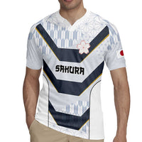 Japan Pacific Rugby 2022-23 Custom Rugby Jersey Black Sakura Japanese Wave Pattern LT9 - Polynesian Pride