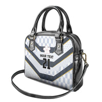 Japan Pacific Rugby 2022-23 Custom Shoulder Handbag Black Sakura Japanese Wave Pattern