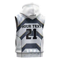 Japan Pacific Rugby 2022-23 Custom Sleeveless Hoodie Black Sakura Japanese Wave Pattern LT9 - Polynesian Pride