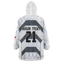 Japan Pacific Rugby 2022-23 Custom Wearable Blanket Hoodie Black Sakura Japanese Wave Pattern LT9 - Polynesian Pride
