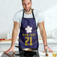 Japan Pacific Rugby 2022-23 Custom Apron Blue Sakura Japanese Wave Pattern LT9 - Polynesian Pride