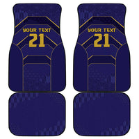 Japan Pacific Rugby 2022-23 Custom Car Mats Blue Sakura Japanese Wave Pattern LT9 - Polynesian Pride