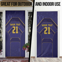 Japan Pacific Rugby 2022-23 Custom Door Cover Blue Sakura Japanese Wave Pattern LT9 - Polynesian Pride