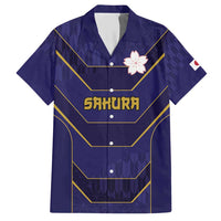 Japan Pacific Rugby 2022-23 Custom Hawaiian Shirt Blue Sakura Japanese Wave Pattern LT9 Blue - Polynesian Pride