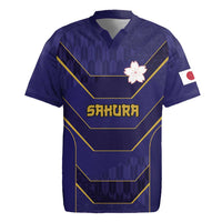 Japan Pacific Rugby 2022-23 Custom Rugby Jersey Blue Sakura Japanese Wave Pattern LT9 Blue - Polynesian Pride