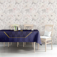 Japan Pacific Rugby 2022-23 Custom Tablecloth Blue Sakura Japanese Wave Pattern LT9 - Polynesian Pride