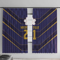 Japan Pacific Rugby 2022-23 Custom Window Curtain Blue Sakura Japanese Wave Pattern